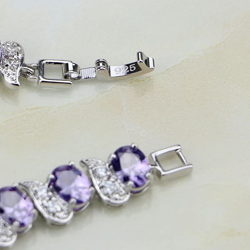 Женский браслет из серебра 925 пробы с белым фианитом|bracelets for|charm braceletcharm bracelets for women