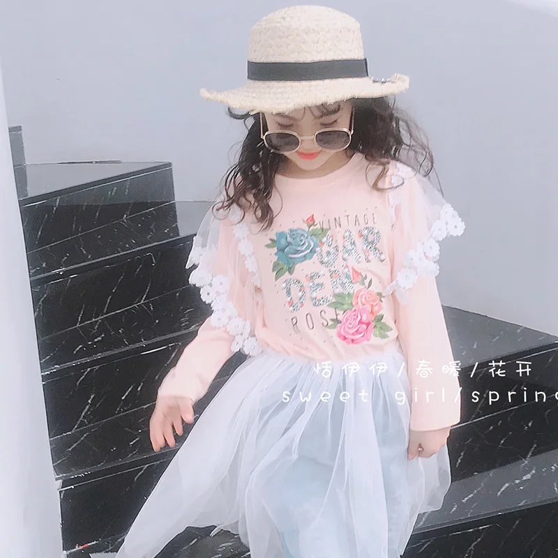 Детская одежда 2020 г. Новая весенняя детская футболка Пуловеры с длинными