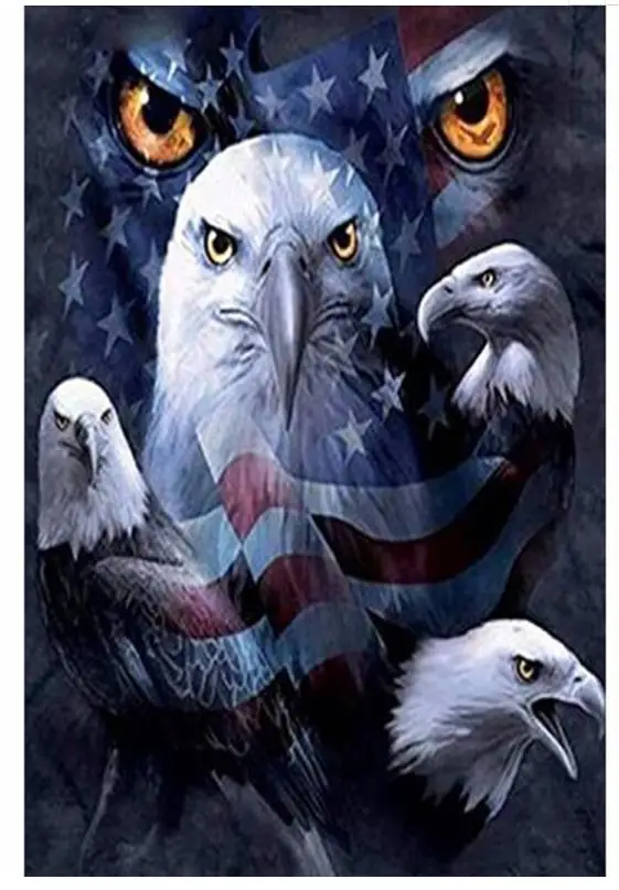 Американский флаг алмазная вышивка Орл птицы живопись каменная мозаика