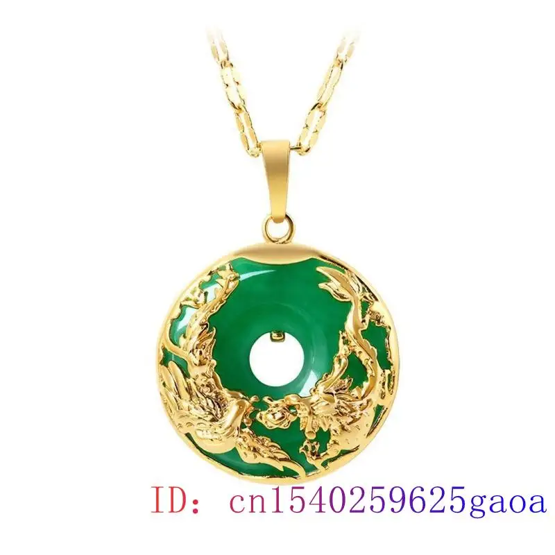 Нефритовый дракон феникс кулон натуральный женский Амулет Шарм 925 Серебряное