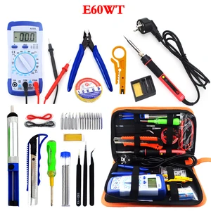 Паяльник CXG E90W E110W E60WT, профессиональный Электрический паяльник со светодиодной подсветкой, регулировка яркости, постоянная температура, 60 Вт