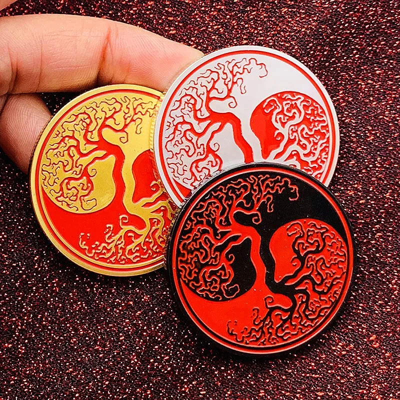 Монеты с золотым и серебряным покрытием Tai Chi Yin Yang металлическая памятная медаль