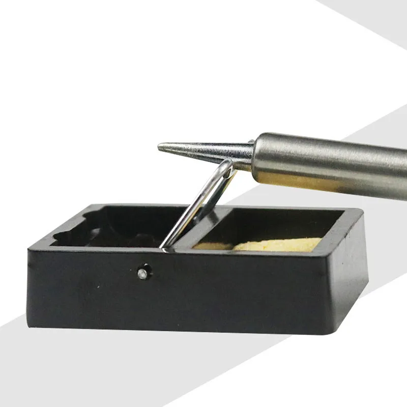 1pcs Sponge Soldering Iron Frame Small And Simple Electric Stand Holder Metal Support Station With Solder |
