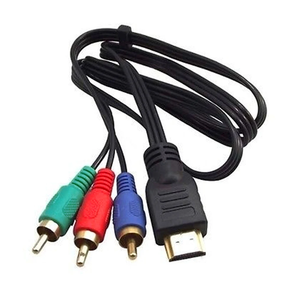 

1 M Bare Copper Accessories Home Data Convert for HDMI To 3RCA Transmission Audio Component PVC Adapter Cable