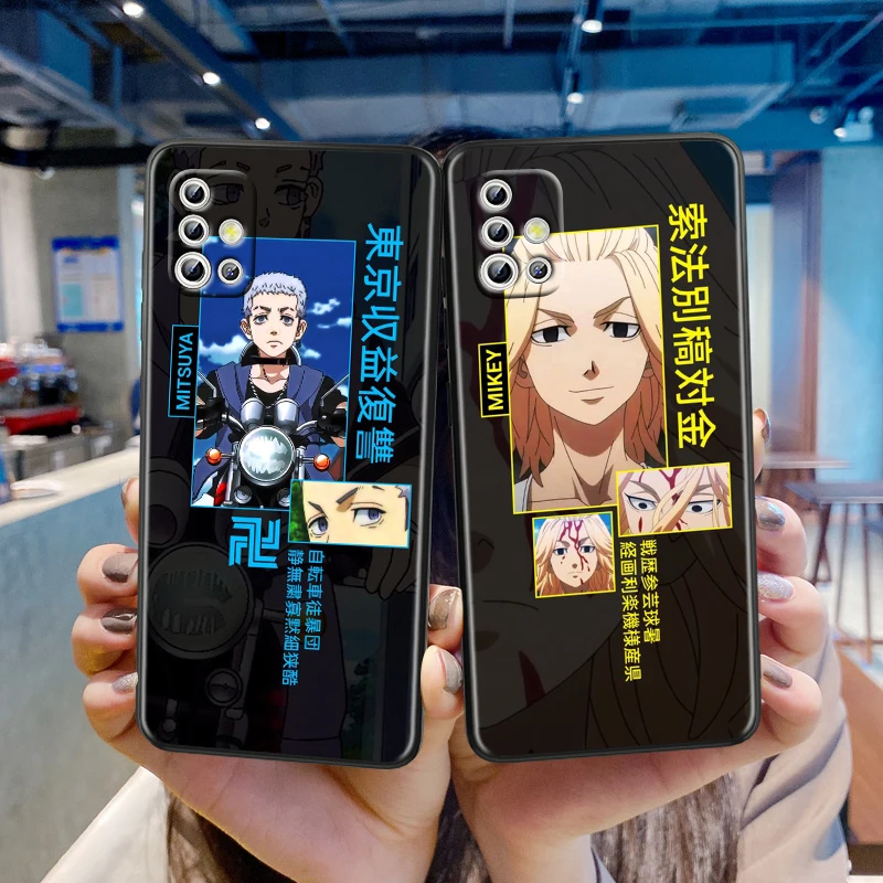 

Tokyo Revengers Tags Anime For Samsung Galaxy A41 A31 A21S A21 A11 A03 A01 Core A91 A81 A71 A51 5G UW Black TPU Phone Case Capa