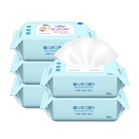 80 pumping baby hand mouth clamshell wipes factory direct special hand mouth for babies and newborns
