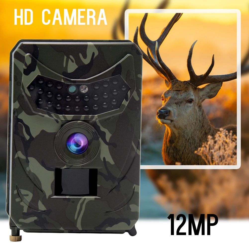 

Trail 120 Degree Scouting Waterproof Night Vision Trap Infrared HD Hunting Camera LEDs Plastic Camouflage Forest Photo Wildlife