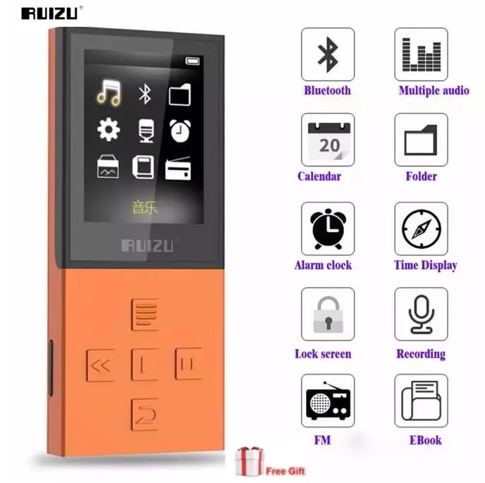 2021 Bluetooth 4 0 MP3 RUIZU X18 спортивный плеер с 8G возможностью воспроизведения 100 часов