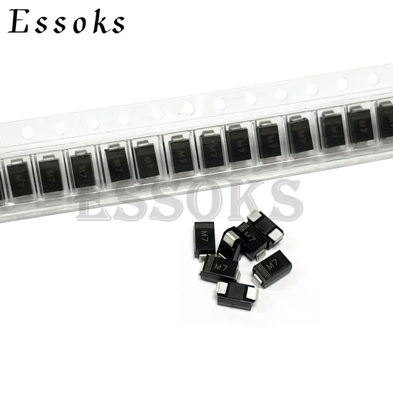 50 шт. SMD выпрямительный диод M7F M7 M4 M2 M1 1N4001 1N4002 1N4004 1N4007 1A 50V 100V 200V 400V 600V 800V 1000V
