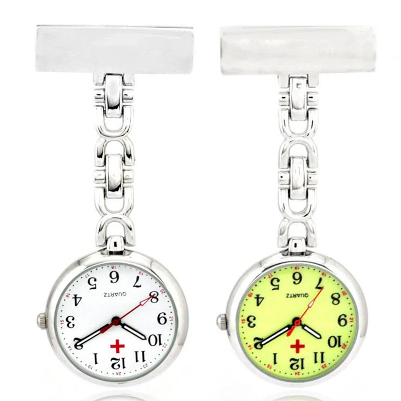 Часы кварцевые с нагрудным карманом для медсестер винтажные Портативные Простые