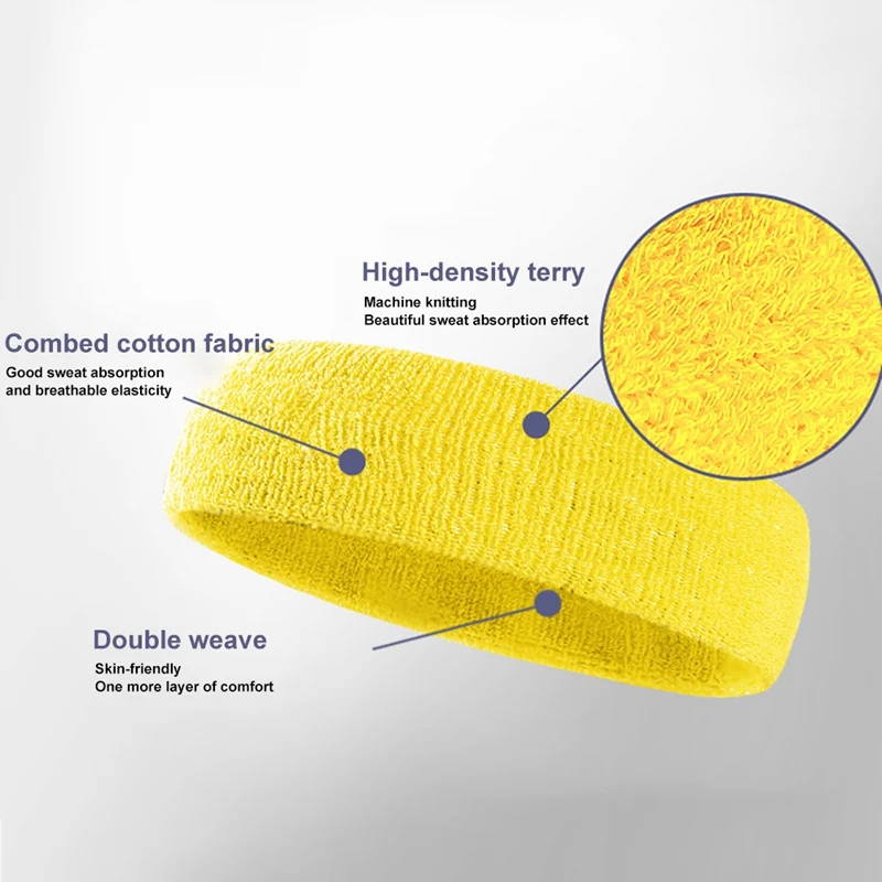 Хлопковый Эластичный Напульсник для баскетбола спортивная повязка на голову