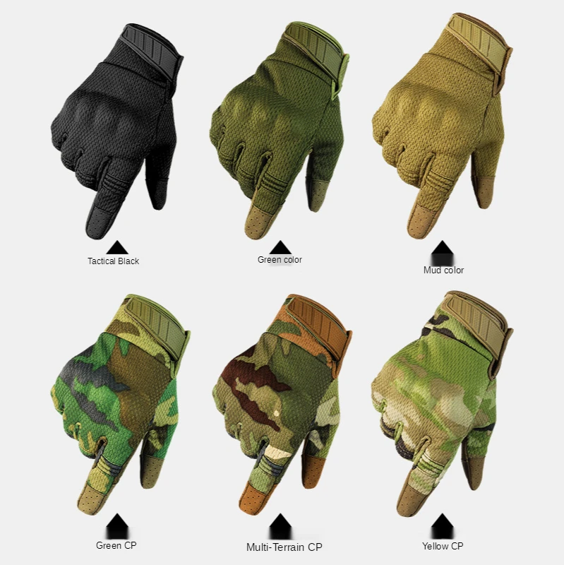 

Men Riding Gloves Cycling Bike Full Finger Motos Racing Gloves Antiskid Screen Touch Outdoor Sports Tactical Gloves Protect Gear
