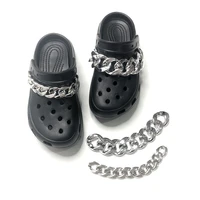 2021 fashion croc charms punk diy shoe chain decorations resin material clogs shoe chain cool trendy shoes accessories non metal