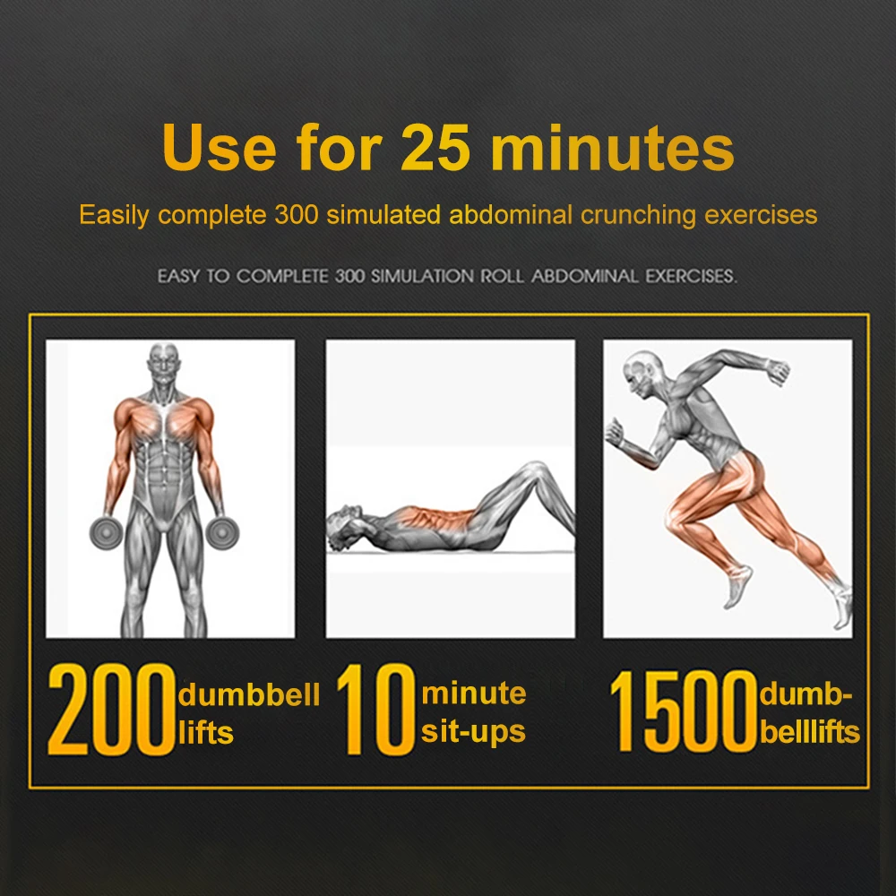 Удаленный стимулятор мышц EMS умный тренажер для брюшного пресса 8 упаковок 3 в 1