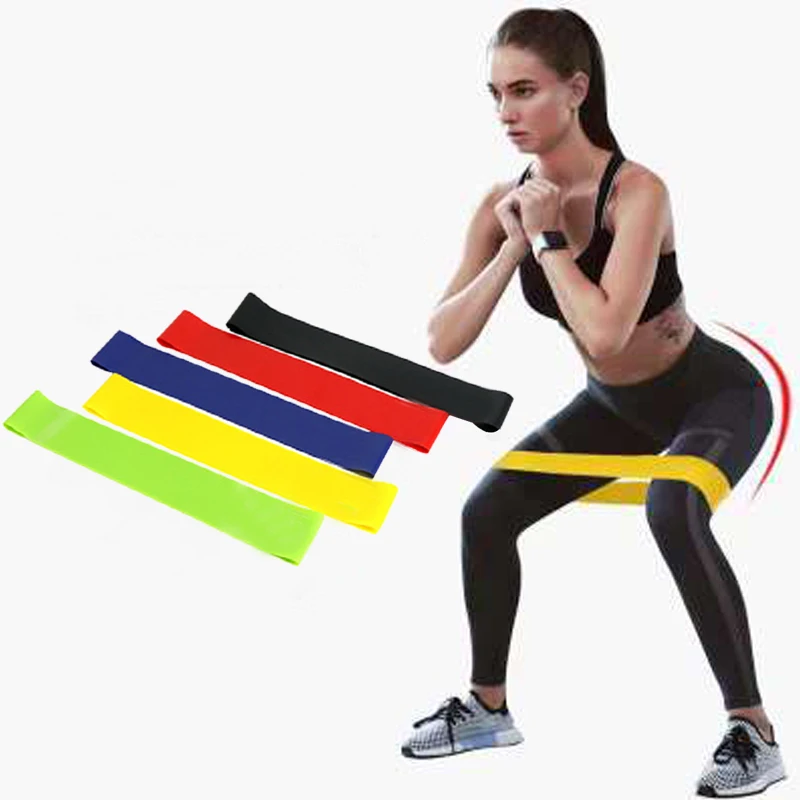 

5PCS Workout Bands Fitness Equipment Exercise Resistance Loop Band Set Of With Carry Bag For Legs Butt Arms Yoga Fitness Pilates