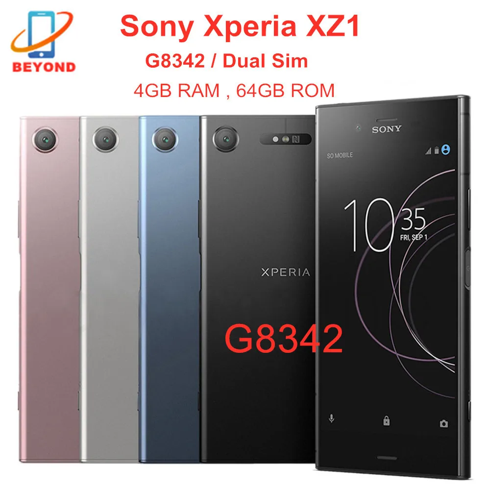 Sony Xperia XZ1 G8342 Dual SIM мобильный телефон LTE 5 2 &quot4 Гб ОЗУ 64 ПЗУ Восьмиядерный NFC