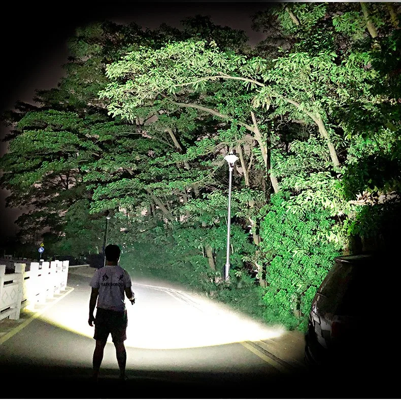 Водонепроницаемая подводная вспышка для дайвинга 80 м 18650 лм|Бассейн и аксессуары|