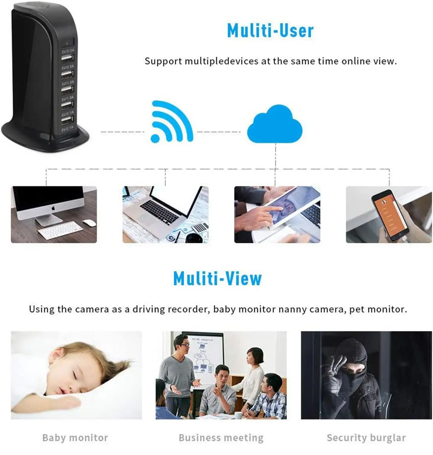 Беспроводная мини камера видеонаблюдения HD 4K Wi Fi|Компактные видеокамеры| |