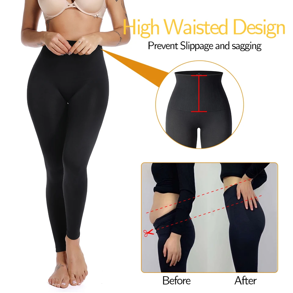 Леггинсы для женщин брюки похудения высокая джеггинсы с талией трусики