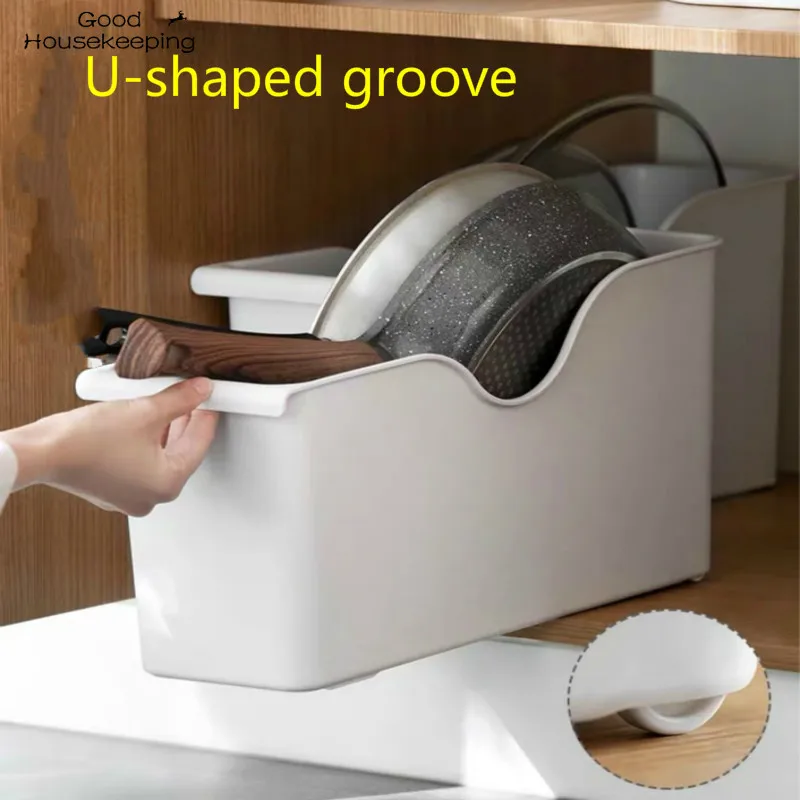 Кухня Полезная Специальная Коробка для хранения шкив крышка кастрюли