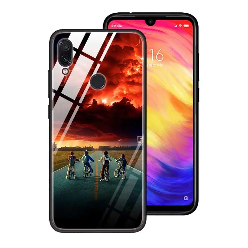 Чехол из закаленного стекла для Red mi 7 8A Note6 7 8 K20 K20 Pro, задняя крышка для Xiaomi mi A3 CC9E CC9, силиконовый край, чехол для чужих вещей