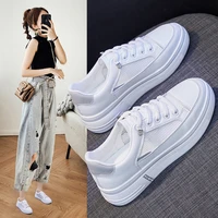 ins with female white shoe breathable surface 2021 han edition student summer new thick bottom sandals women leisure kt526 1