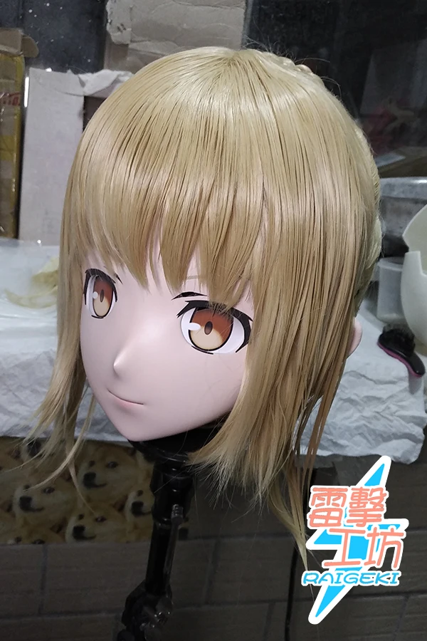 (RAIGEKI MAKS 72) Resin 3/4 Lolita Crossdresser DOLL BJD Cos Crossdress Head Kigurumi Anime Saber Cosplay Masks