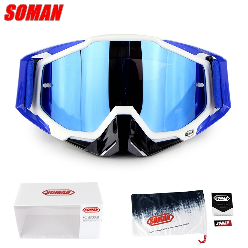 Оригинальные очки для мотокросса SOMAN Gafas MX внедорожные шлемы езды на велосипеде