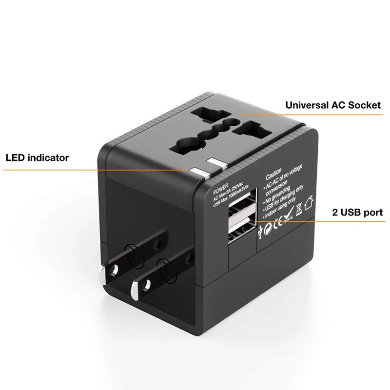 TIPTOP многофункциональный адаптер для путешествий США ЕС Великобритании