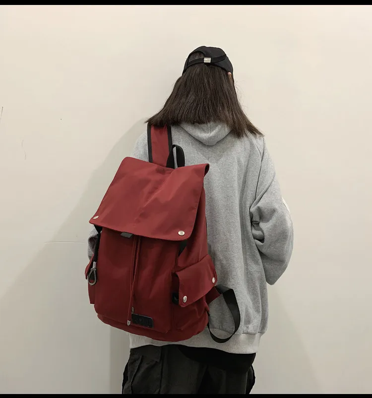 

SB603 2021 Simple and large capacity female tide brand backpack men's casual high school student campus travel backpack
