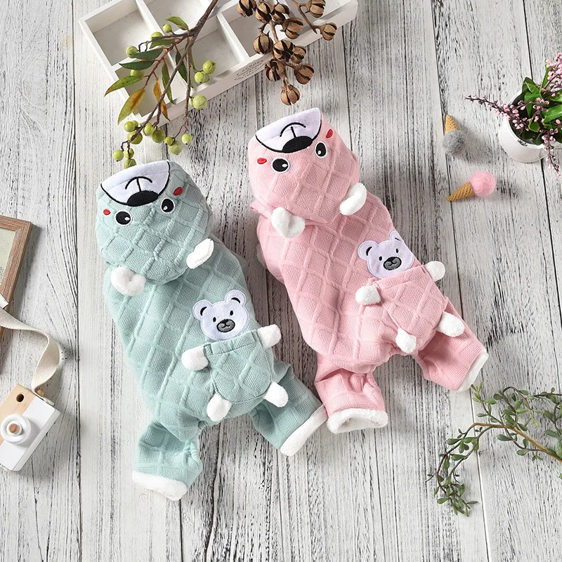 Осень зима 2019 Новинка теплая одежда для собак с четырьмя ногами милый дизайн