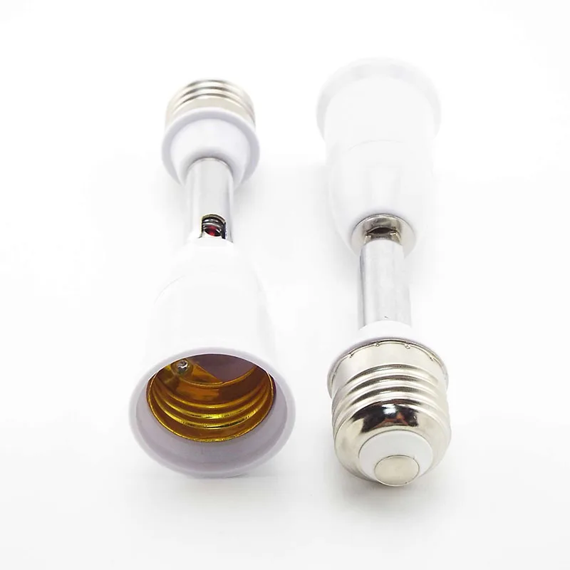 

2pcs Flexible Position Holder Extender for E27 Socket Adjustable E27 to E27 Base Converter for Screw Bulb Extension Adapter
