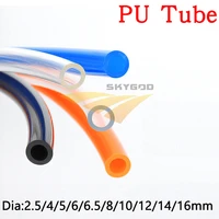 high pressure pu tube 2 5 4 5 6 6 5 8 10 12 14 16 mm diameter pneumatic parts flexible hose water air gas compressor soft pipe