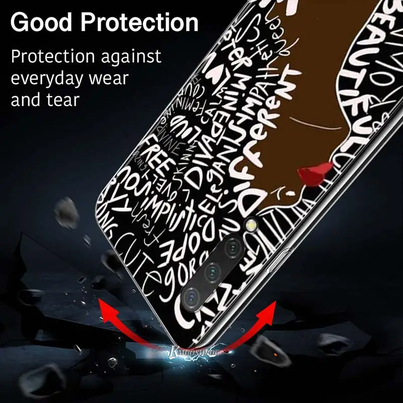 

Afro black girl magic queen Style for Xiaomi Poco M2 Pro Mi 9 9T CC9 10 Lite 5G Pro Note 10 9 SE 8 A3 F1 Lite Phone Case