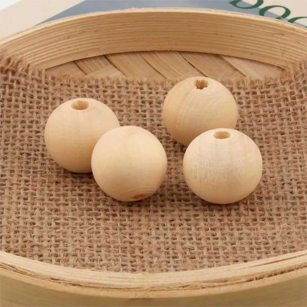 10 шт. бусины из натурального дерева без лака|wood spacer|connector diyspacer beads |