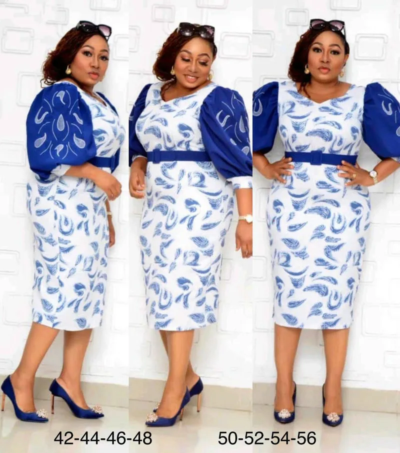 Африканский мама принт платья для женщин в африканском стиле Dashiki с буфами на