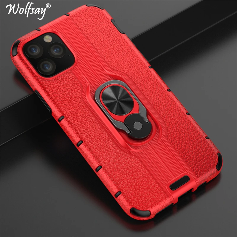 Магнитный чехол Wolfsay для iPhone 11 Pro матовый из поликарбоната и мягкого силикона 5 8