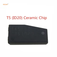 riooak 10pcs original t5 id20 transponder car key chip blank carbon ceramic t5 cloneable cemamic t5 chip copy to id 11 12 13 33