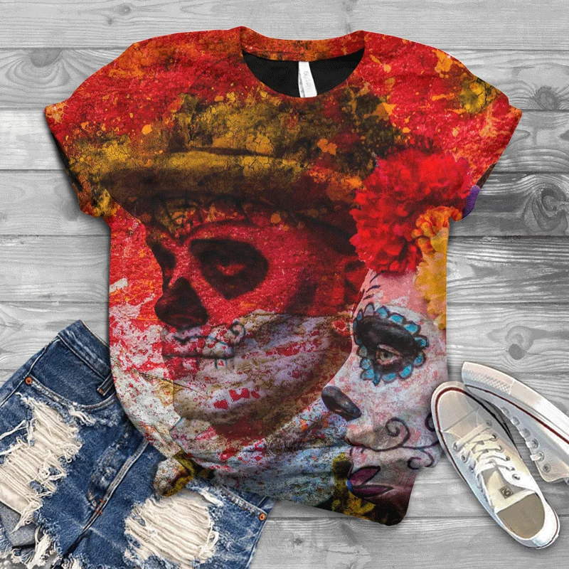 

New 2021 summer street ladies T-shirt Harajuku style trend fashion cool European and American casual top girl T-shirt