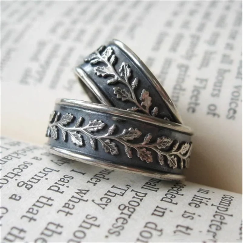 

Women's Fashion Classic Retro Willow Leaf Pattern Ring, Anniversary Gift, Work, Sports, Casual Wear Jewelry wholesale