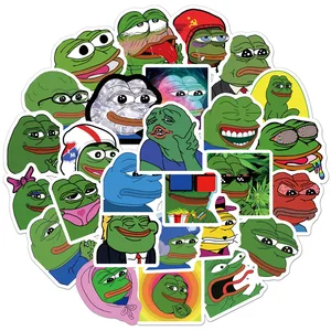 103050pcs sad frog pepe funny graffiti stickers for phone skateboard helmet car gift bicycle notebook car diy sticker kids toy free global shipping