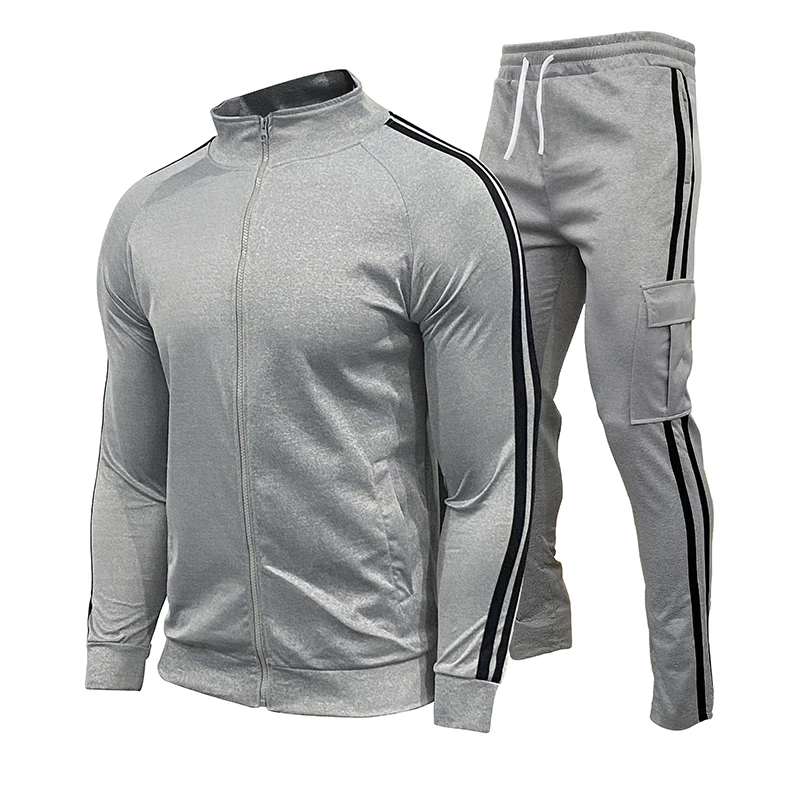 

Zipper Tracksuit Men Set Sporting 2 Pieces Sweatsuit Men Clothes Printed Hooded Hoodies Jacket Pants Track Suits Male Size M-XXL