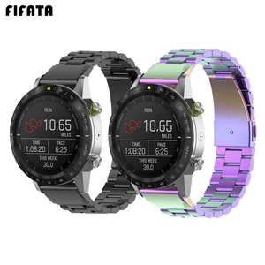 Металлический ремешок для смарт-часов FIFATA, браслет из нержавеющей стали для Garmin Fenix 5 5S 5X 6 6S 6X 3 Forerunner 945 935 S50, браслет