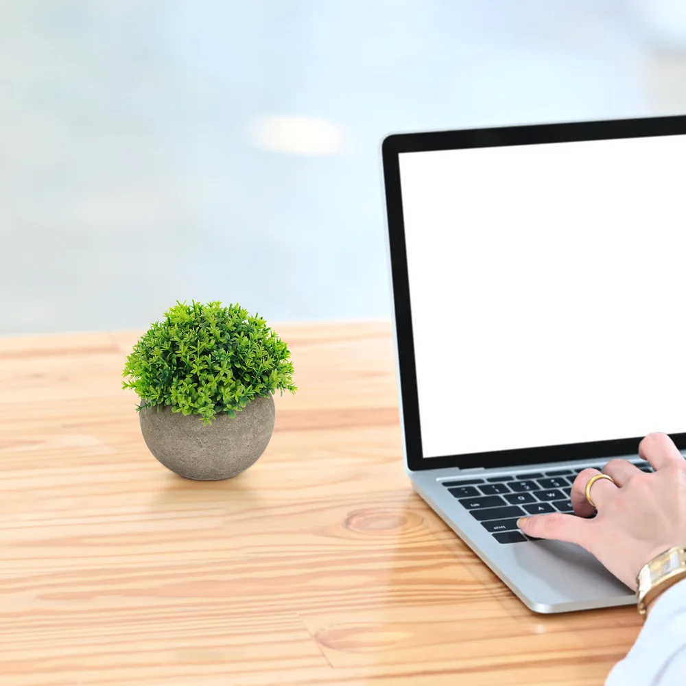 

2 Sets Simulation Green Plant Bonsai Artificial Plant Decor (Yellow, Green)