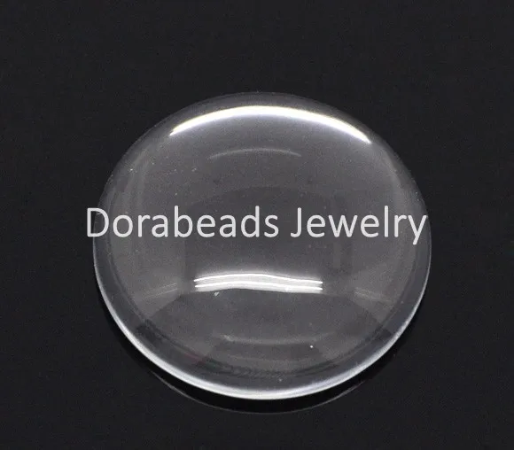 

DoreenBeads 10 Clear Round Glass Dome Seals 25mm (B14324), yiwu