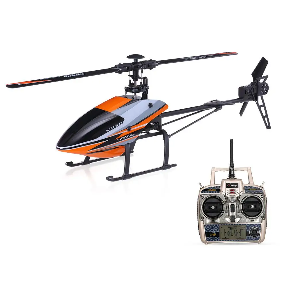 

2,4g 6ch Wltoys V950 вертолет 3d 6g система бесщеточный двигатель Flybarless Rtf Rc вертолет с бесщеточным Мотором 1912 2830kv