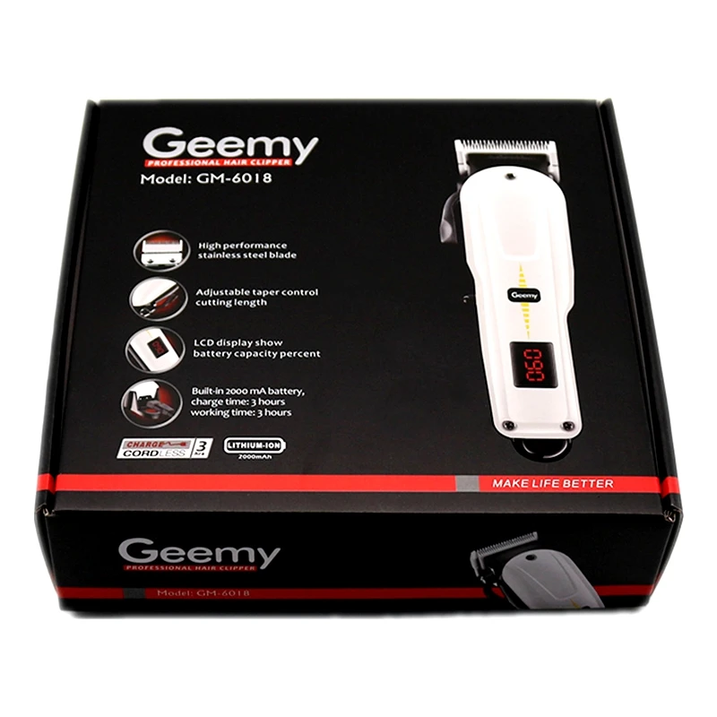 

Cordless barber shop hair clipper professional fading blending hair trimmer for men adjustable electric hair cutting machine