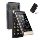 Чехол для телефона Yeemi, 3G WCDMA, два дисплея, SOS, Быстрый вызов, черный список, факел, русская клавиша, раскладной чехол