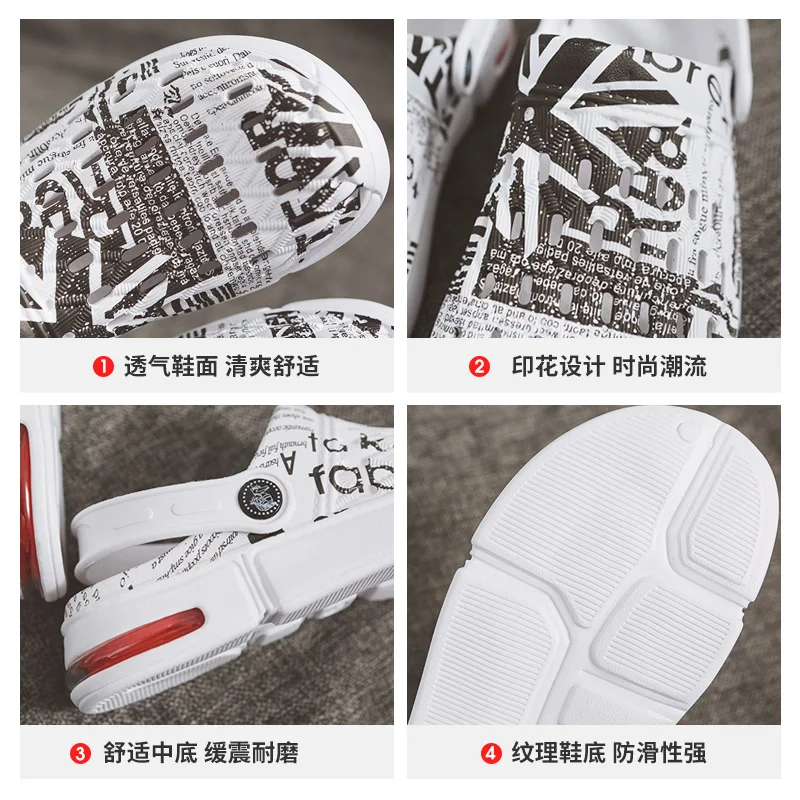 2020 Summer Sandals for Beach Sports Women Men's Slip-on Shoes Slippers Female Male Croc Clogs Crocks Crocse Water Mules D050 | Обувь