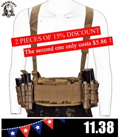 koozie военный Molle мини JPC Тактический Жилет Охотничий Открытый регулируемый пояс журнал орнамент кулон США